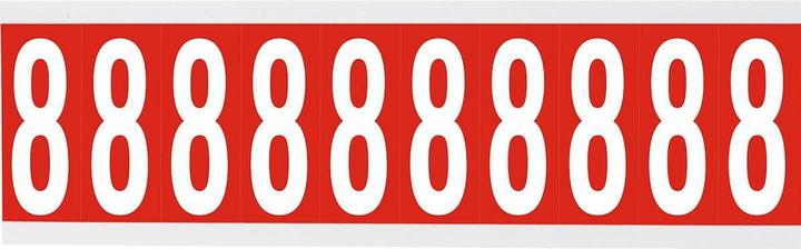 Actual product image Brady CNL1 Series labels with numbers and letters