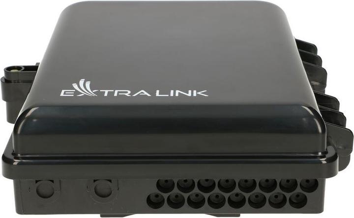 Produktbild Extralink Extra EXTRA ELIZA V2 16 CORE GLASFASER-ANSCHLUSSKASTEN Schwarz MITTE (0.03 m)