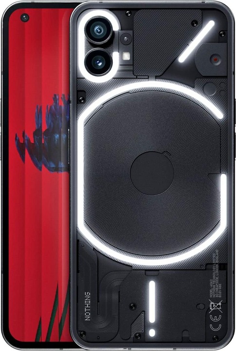 Nothing Phone (1) (12GB) (256 GB, Schwarz, 6.55", Dual SIM, 50 Mpx, 5G)