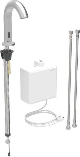 Produktbild Geberit Piave Waschtischarmatur, Ausladung 167mm, Netzbetrieb, mit Mischer, mit AP-Funktionsbox