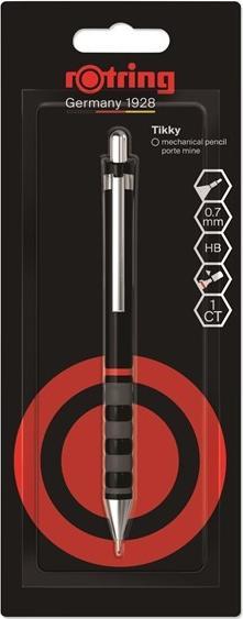 Produktbild Rotring Tikky Mekanisk Blyant | HB Bly, 0,7 mm | Sort Skaft (0.70 mm, HB)