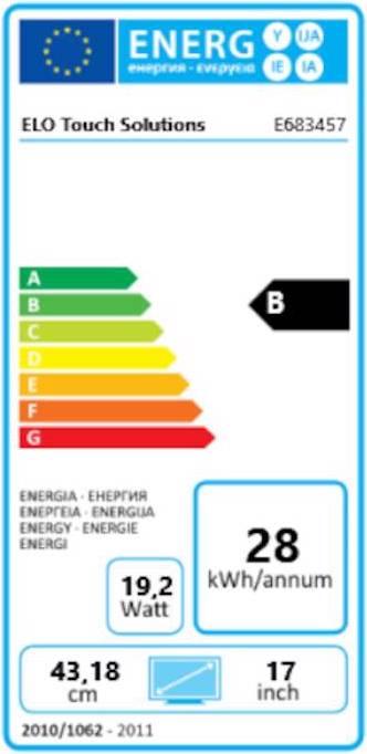 Energie-Label ēlo 1723L (1280 x 1024 Pixel, 17.01")