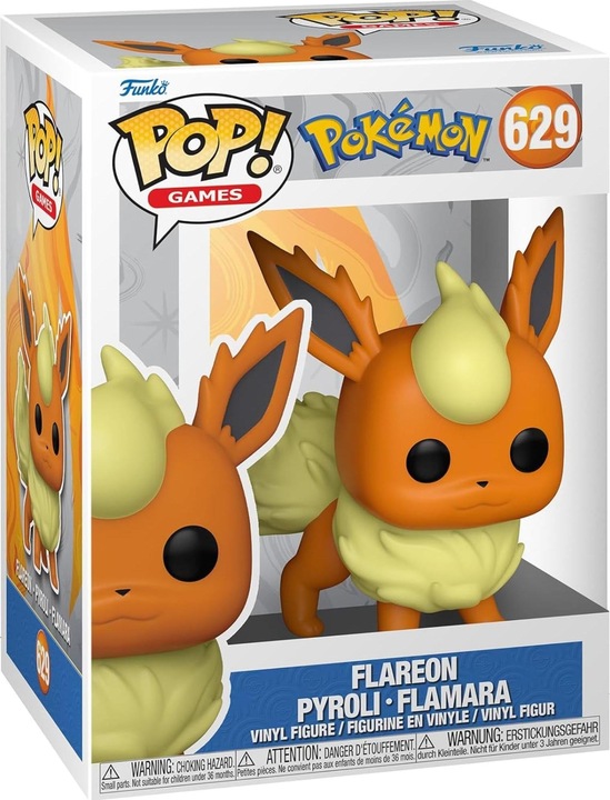 Produktbild Funko Pop! Games : Pokemon Flareon Pyroli Flamara (629)