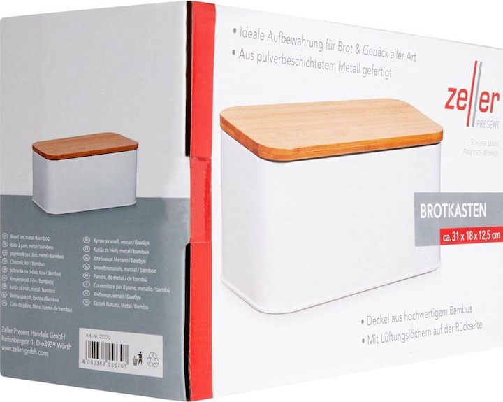 Actual product image Zeller Present Bread box