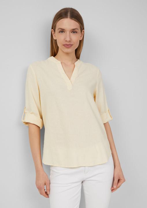 Image du produit S.Oliver Bluse Leinenmix-Bluse mit Turn-up (48)