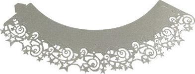 Produktbild PME Cupcake Wrapper Sterne/Silber (12 Stk.)