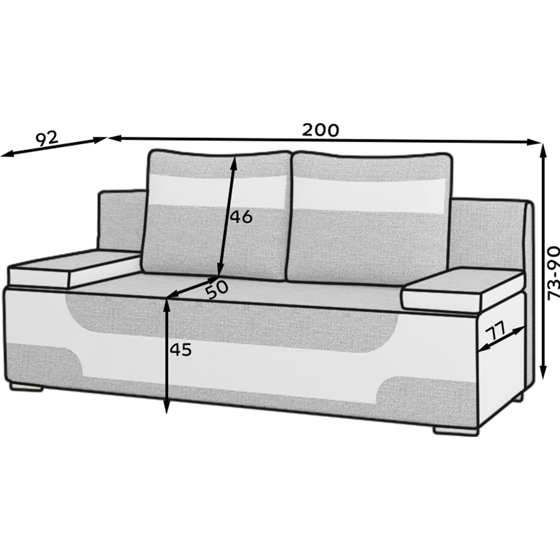Thumbnail - ELTAP, Sofa, Area (3-Sitzer, Bettsofa)