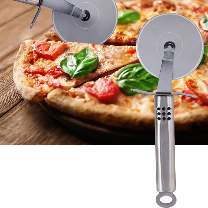 Actual product image Casativo Pizzastein mit Metallhalter und Pizzaschneider, Ø 33 cm