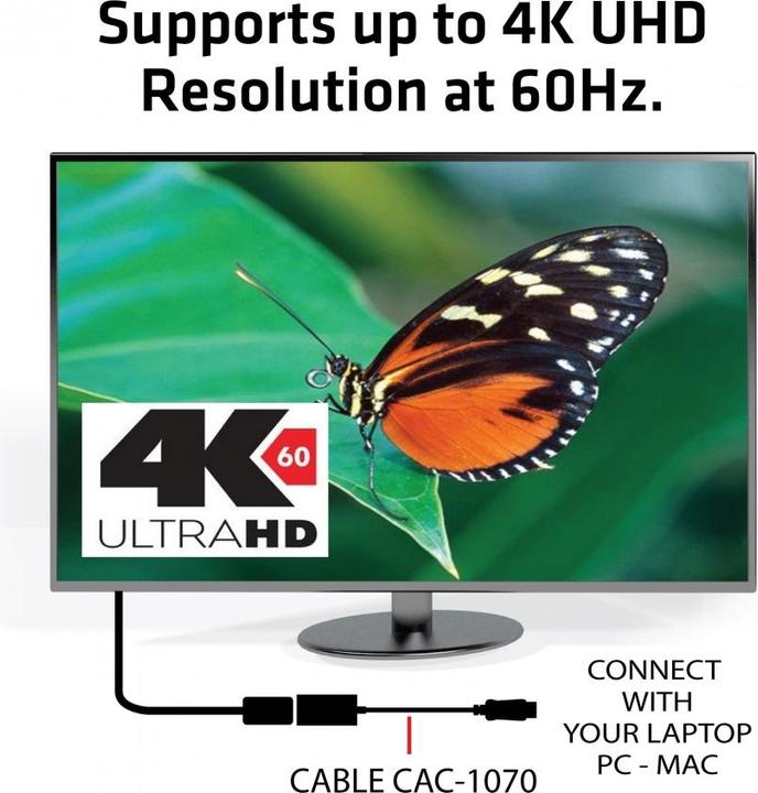 Image du produit Club 3D DisplayPort actif fermé (HDMI, 15 cm)