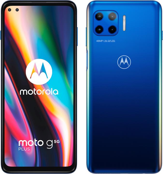 Image du produit Motorola Moto G 5G Plus (64 Go, Bleu Surf, 6.70", Double SIM, 5G)