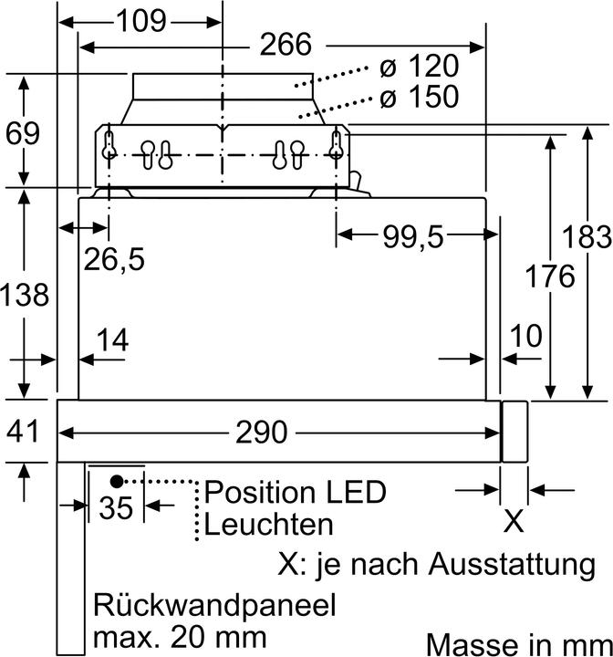Image du produit Siemens LI64MA521C (Hotte de plafond)