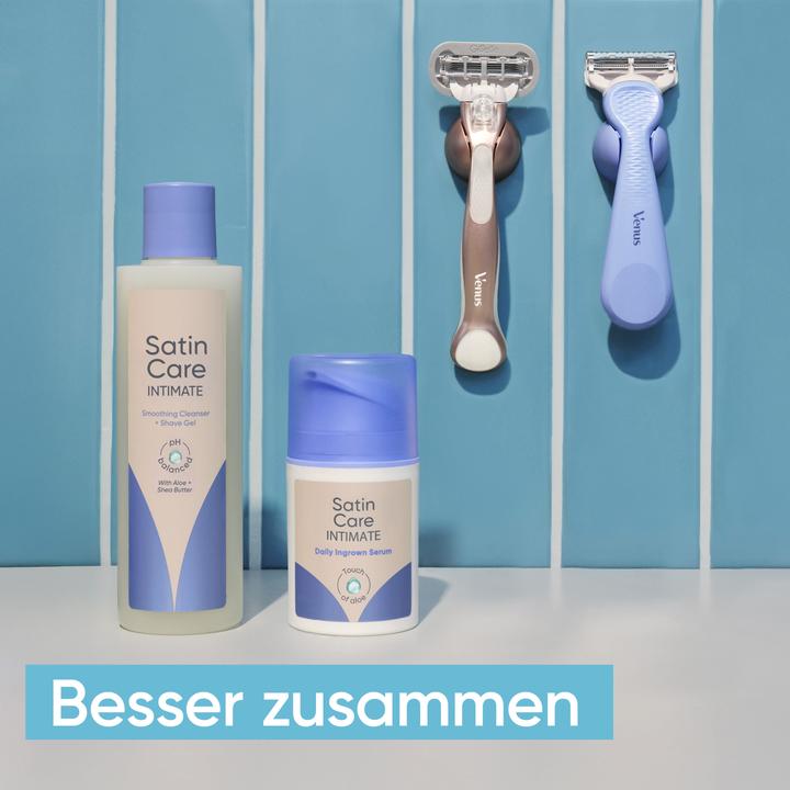 Produktbild Gillette Satin Care Intimpflege 2-in1 Reinigungs- und Rasiergel 190 ml Intimpflege 190 ml (Intimgel)