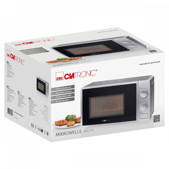 Produktbild Clatronic Mikrowelle MW 791 silver (20 l)