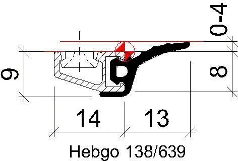 Actual product image Hebgo Retaining profiles 138