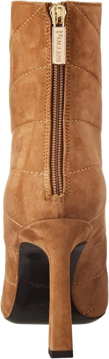 Actual product image Pollini Elegant Suede Boots with Heel and Decorative Pattern (39)