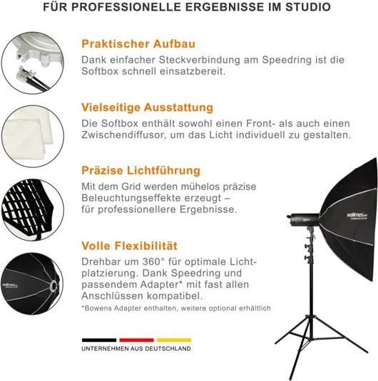 Image du produit Walimex pro Essential Octa 120 (Boîte à lumière, 120 cm)