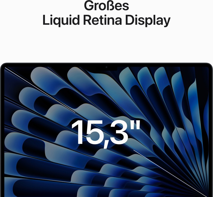 Actual product image Apple MacBook Air – 2023 (15", M2, 16 GB, 256 GB, DE)