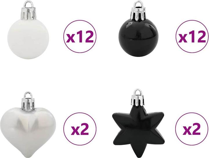 Produktbild vidaXL Weihnachtsornament (40x)