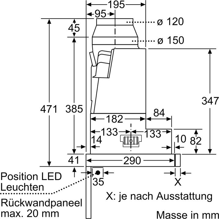 Actual product image Siemens LI67RA561 (Ceiling hood)