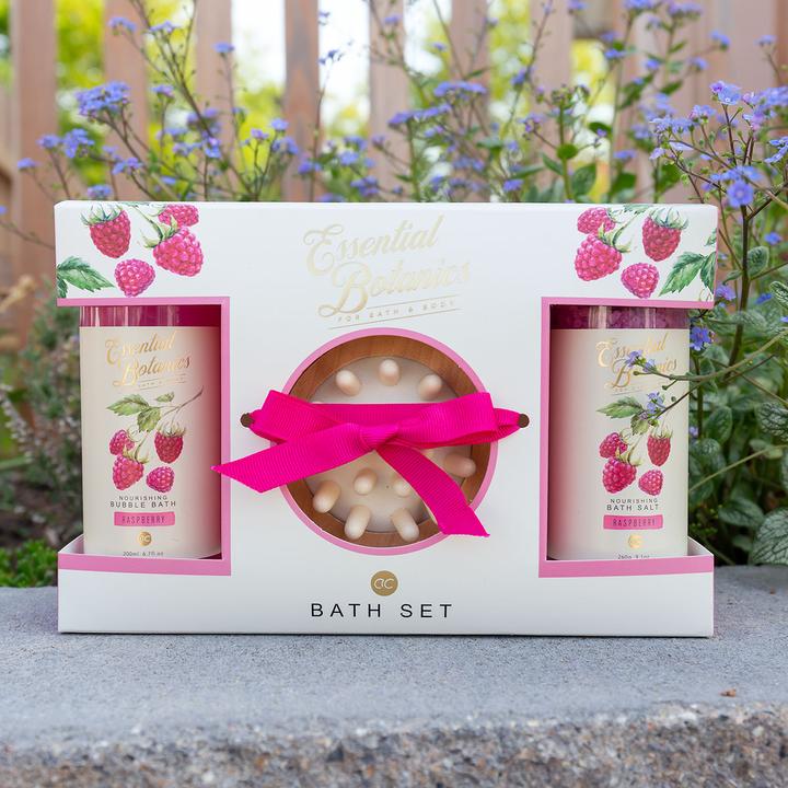 Immagine prodotto Accentra Set da bagno ESSENTIAL BOTANICS - FRUITS in confezione regalo, comprensivo di bagnoschiuma da 200 (Set per la cura dei capelli)