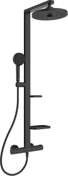 Produktbild Ideal Standard Duschsystem Alu+: Ceratherm Brausethermostat 2 Ablagen, 2F-Handbrause, 2F-Kopfbrause