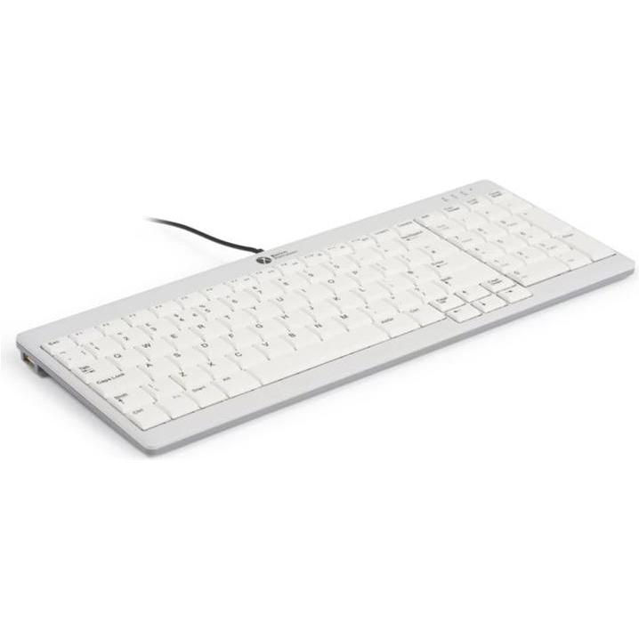 Bakker Elkhuizen BNEU960V2DE BAKKER Ultraboard 960 V2 Tastatur DE mit Kabel QWERTZ (DE, Kabelgebunden), Tastatur, Grau