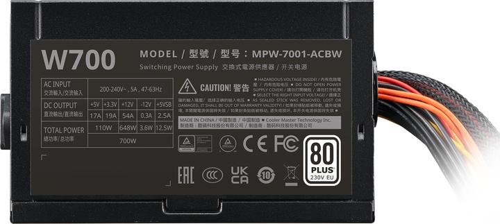 Image du produit Cooler Master Bloc d'alimentation CoolerMaster 700W Elite NEX W700 (700 W)