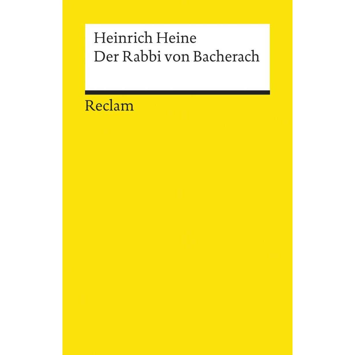 Der Rabbi von Bacherach, Belletristik von Heinrich Heine