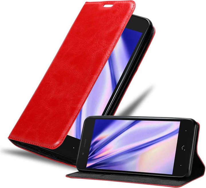 Actual product image Cadorabo Book Invisible Magnet Cover (BQ Aquaris X5 Plus)