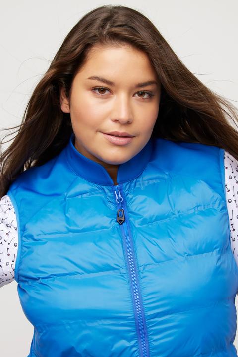 Produktbild Ulla Popken Golf-Hybridweste, Powerstretch, 2-Wege-Zipper, Stehkragen (46, 48)