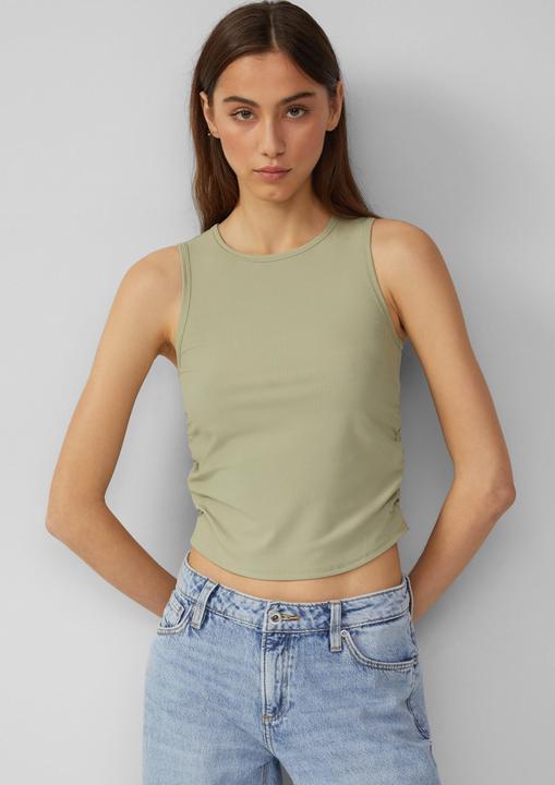 Immagine prodotto S.Oliver T-Shirt Ripptop mit seitlicher Raffung | QS x Vanessa Mai (L)