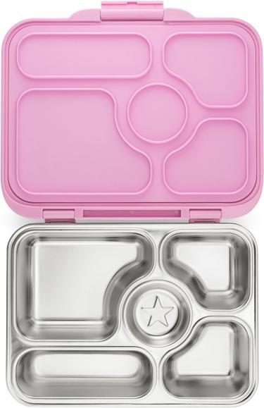 Actual product image Yumbox Presto (5 compartments) Rose Pink, Stainless Steel Snack Box