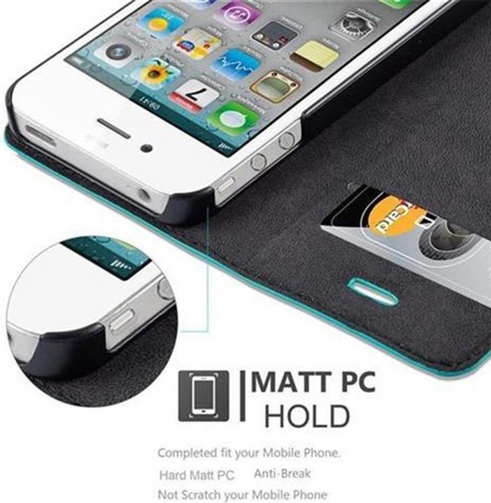 Produktbild Cadorabo Book Invisible Magnet Cover (Apple iPhone 4s, Apple iPhone 4)