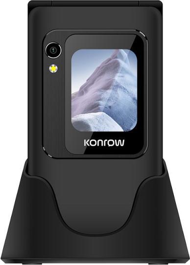 Image du produit Konrow Senior Flip (4G - 2.8" - Avec Station de charge) Noir (2.80", 4G)