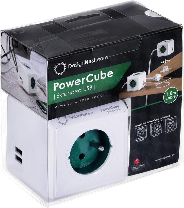 Image du produit Allocacoc 2402GN/FREUPC Intérieur 1.5m Vert (4 x, PECO 7/5, 1.50 m)