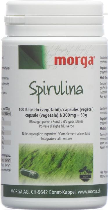 Immagine prodotto Morga Spirulina Capsule (100 Pezzo/i, Pillole, 300 g)
