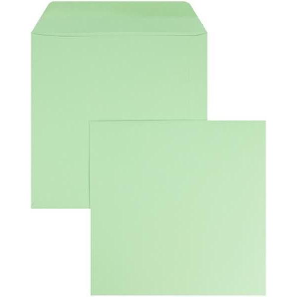 Blanke, Briefumschlag, Briefumschläge 220x220mm 120g/qm gummiert VE=100 Stück pistazie (100 x)
