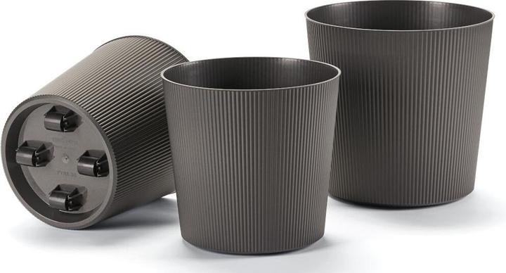 Produktbild Euro3plast Blumentopf Fyre Ø 25 cm anthrazit Greener