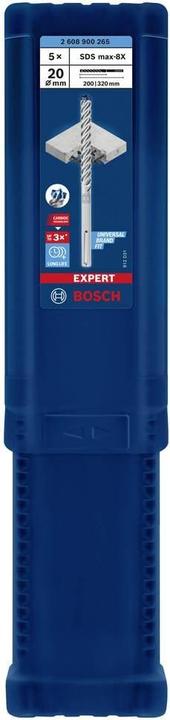 Immagine prodotto Bosch Professional Zubehör Trapano a percussione Expert SDS max-8X, 20 x 200 x 320 mm, 5 pezzi (fino a 20 millimetri)