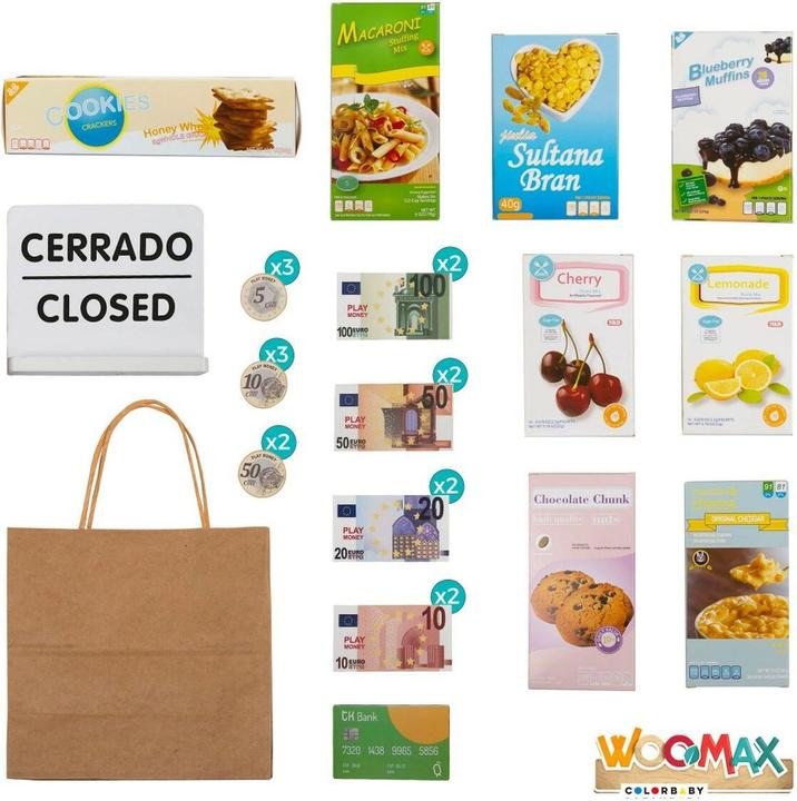Produktbild Woomax Supermarkt-Spielzeug 28 Stücke 48 x 70 x 30 cm
