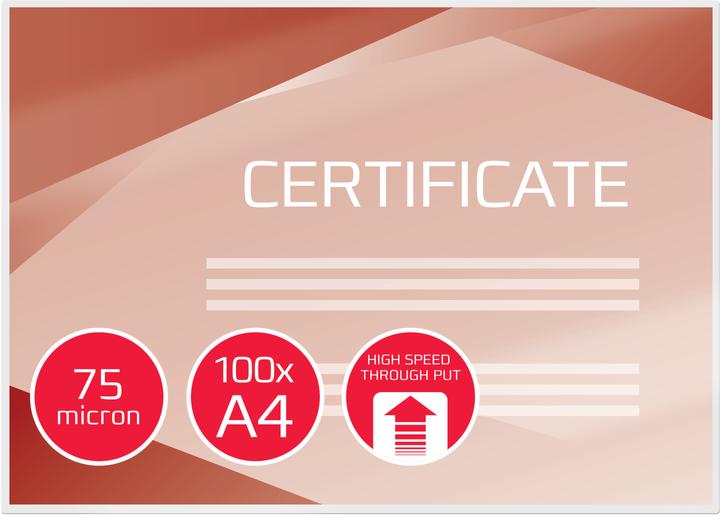 Produktbild GBC Laminierfolie (A4, 100 Stück, 75 µm)