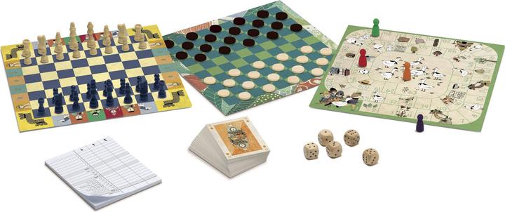 Actual product image Djeco Classic Box (30 games) (German, English, Italian, French)
