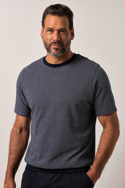 Actual product image JP1880 Schlafanzug, Homewear, Zweiteiler, T-Shirt mit Ringeln, Bauchfit, Shorts (6XL)