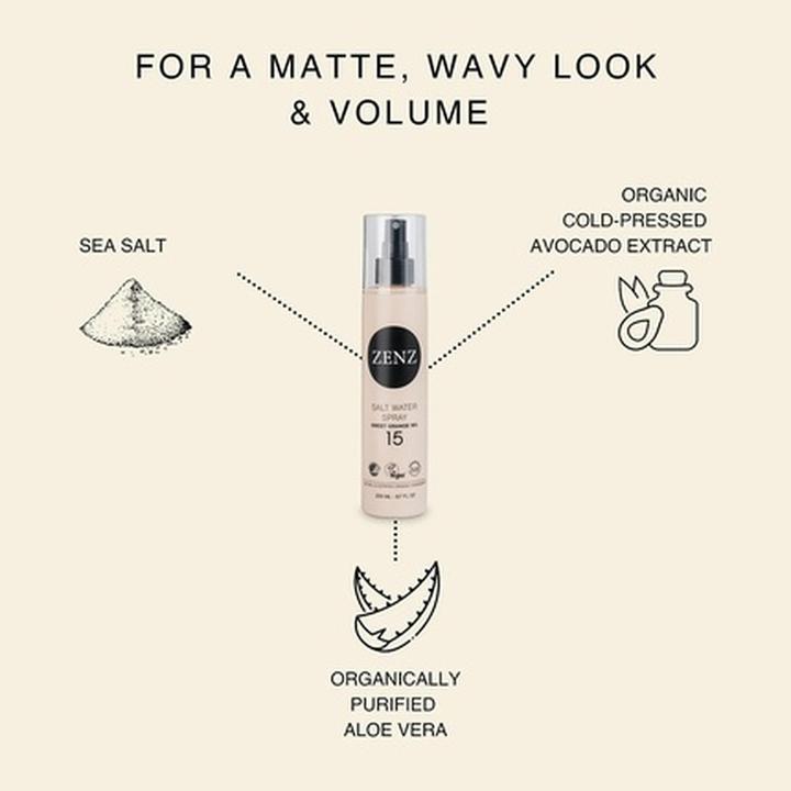 Image du produit Zenz Eau de Sel Organique en Vaporisateur No. 15 Orange Douce - 200 ml (200 ml)