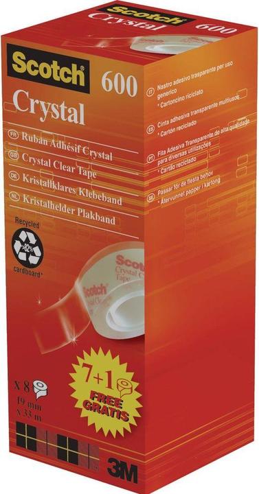 Scotch Crystal adhesive tape value pack (19 mm)