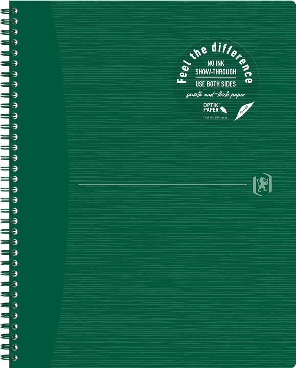 Produktbild Oxford Origins Spiralheft A4+ kariert (A4, Kariert, Weicher Einband)