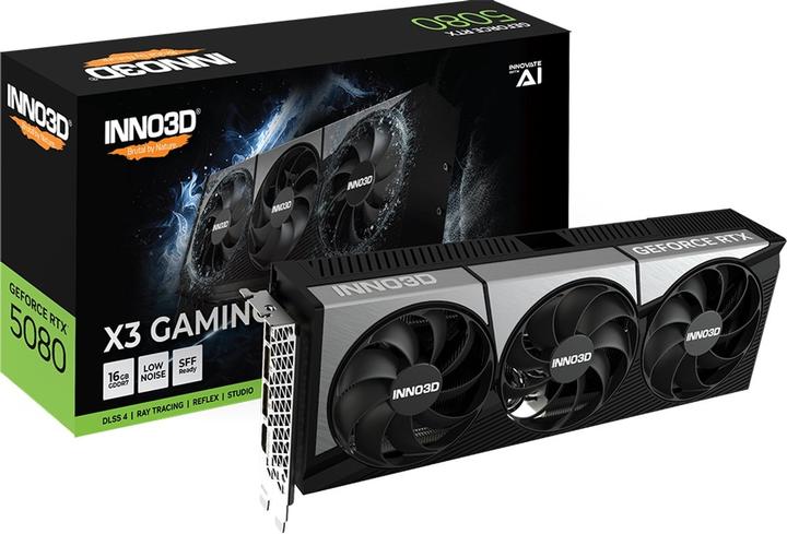 Produktbild Inno3D GeForce RTX 5080 X3 Gaming OC (16 GB, GDDR7)