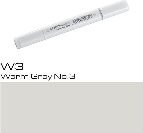 Image du produit Copic Sketch type W - 3 (W-3 - Gris chaud No.3, 1 x)