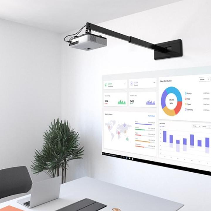 Image du produit Techly Support mural extensible pour projecteur 926-1528mm noir (Mur)