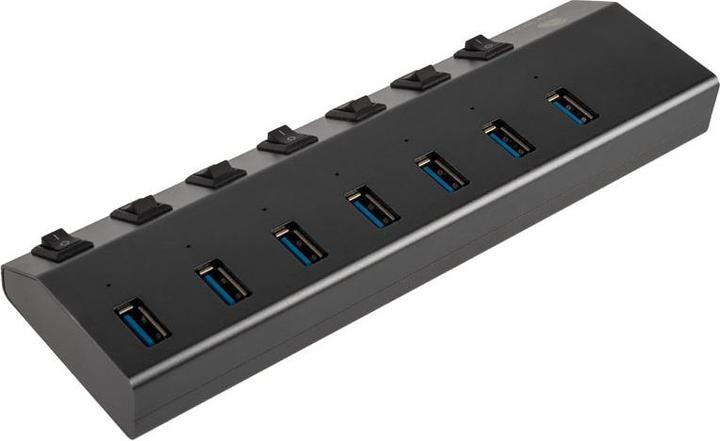 Actual product image RaidSonic IB-HUB1701-C3 (USB-C, 7 Ports)